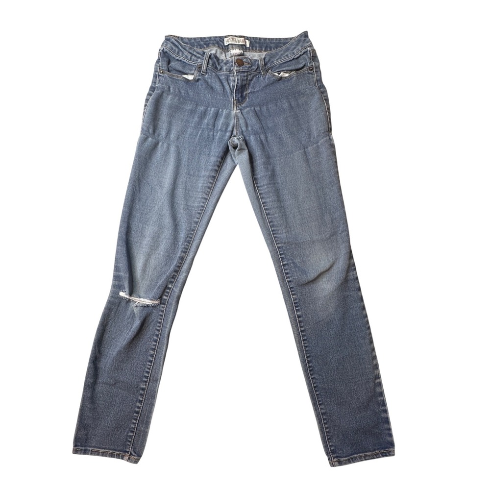 No Boundaries Jeans Women 9 Blue Skinny Distressed Low‎ Rise Stretch NJ55B720K